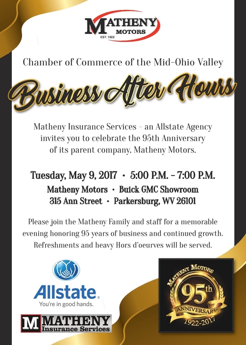 Business After Hours Hosted by Matheny Motors/Allstate