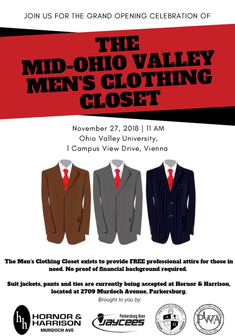 Ribbon Cutting for Mid-Ohio Valley Men's Clothing Closet