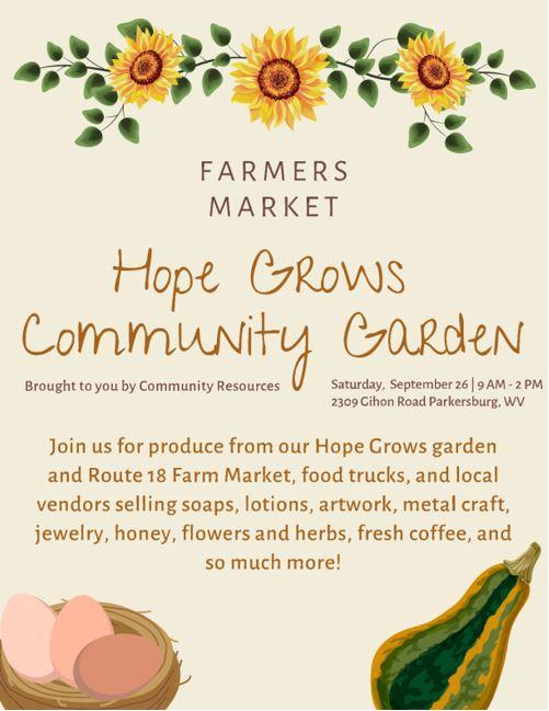 Community Resources-Hope Grows Farmers Market