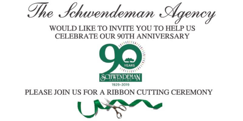Ribbon Cutting for Schwendeman 90th Anniversary