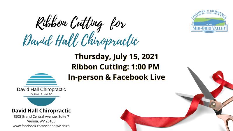 Ribbon Cutting for David Hall Chiropractic, LLC