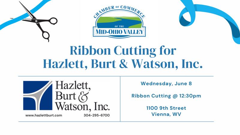Ribbon Cutting for Hazlett, Burt & Watson, Inc.